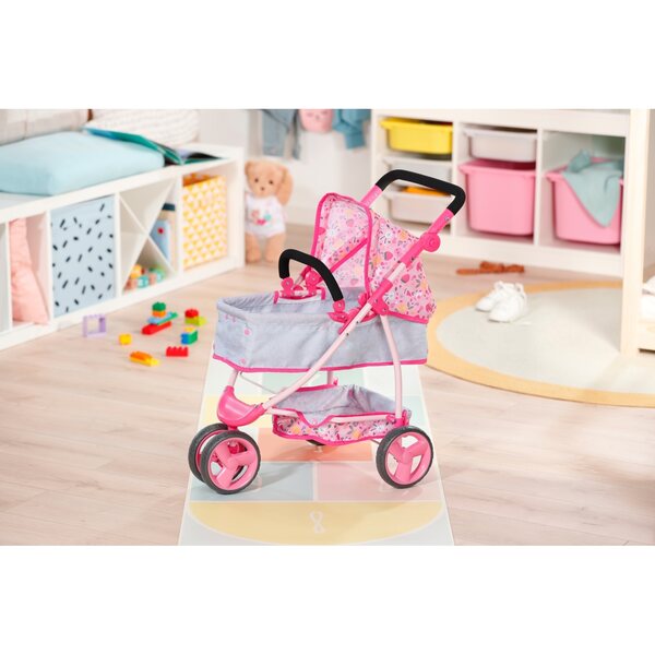 Baby Born 2 in 1 Puppenwagen mit klassischer und sportlicher Funktion