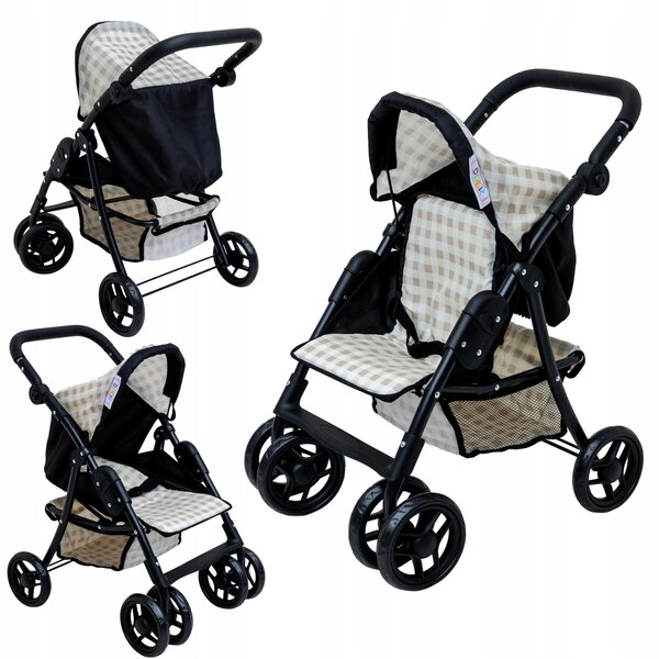Doris XL Puppenwagen, faltbarer Kinderwagen: solide und praktisch
