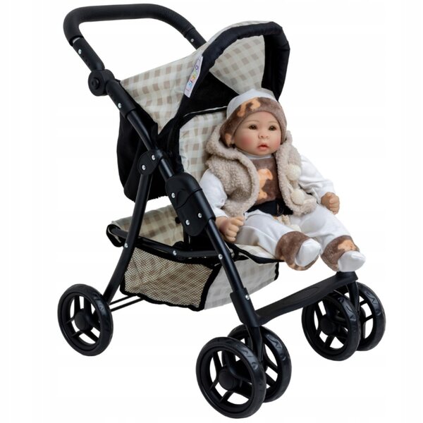 Doris XL Puppenwagen, faltbarer Kinderwagen: solide und praktisch