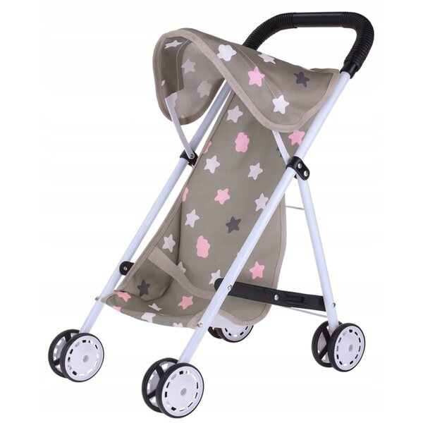Passeggino per Bambole Nobo Kids Leggero e Pieghevole in Metallo per Bambini 3+