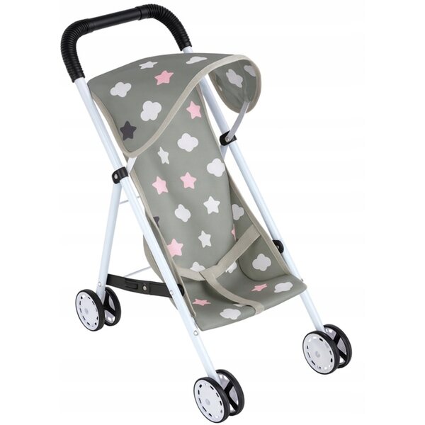 Passeggino per Bambole Nobo Kids Leggero e Pieghevole in Metallo per Bambini 3+
