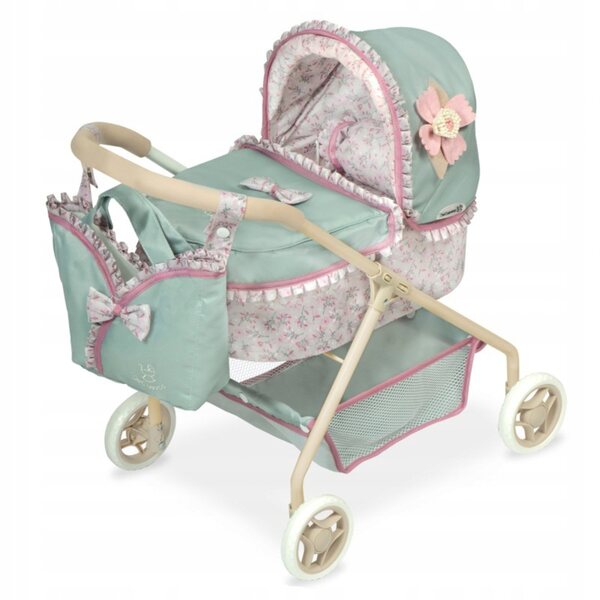 DeCuevas Provenza tiefer Puppenwagen, leichtes Aluminium und elegantes Design