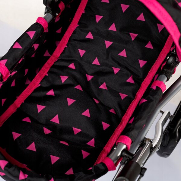 Tiefer Kinderwagen für Kinderplay KP0260 Puppen mit Aluminiumstruktur
