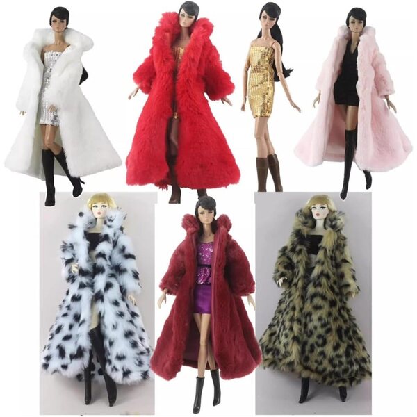 11,5-Zoll-BJD-1/6-Puppenkleidungsset, 4-teilig, lässige Outfits und Mäntel