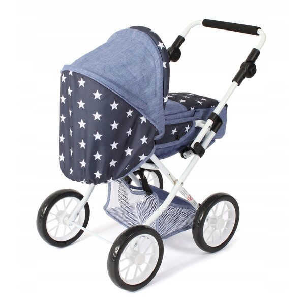 2 in 1 Bayer Chic Sternchen Navy Puppenwagen für Kinder ab 3 Jahren