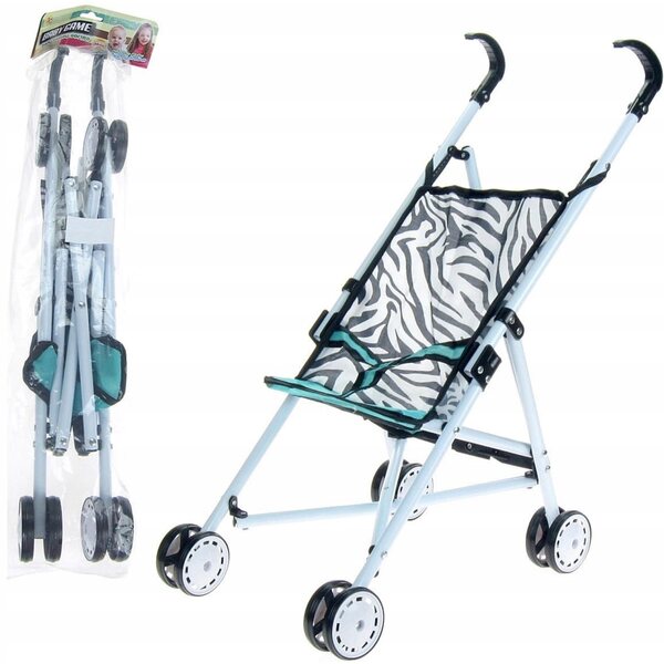 Großer faltbarer und farbenfroher Bigtoys 52 cm Puppenwagen