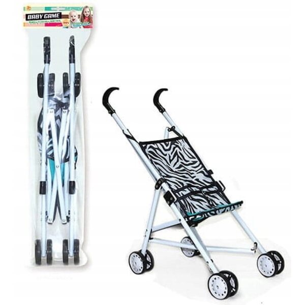 Großer faltbarer und farbenfroher Bigtoys 52 cm Puppenwagen
