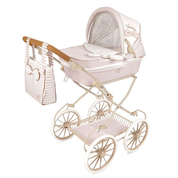 DeCuevas Verona faltbarer Puppenwagen mit Tasche und Verdeck