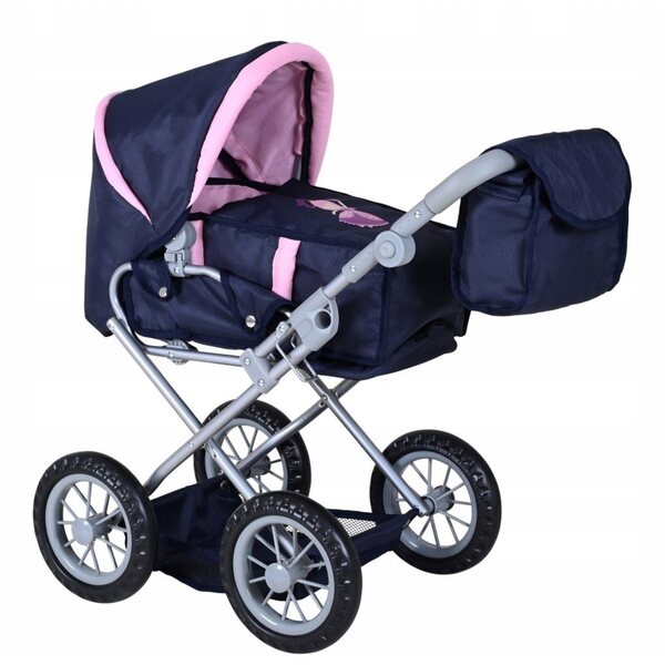 Knorr Toys Ruby 3-in-1-Puppenwagen mit verstellbarem Riemen und Schaumstoffrädern