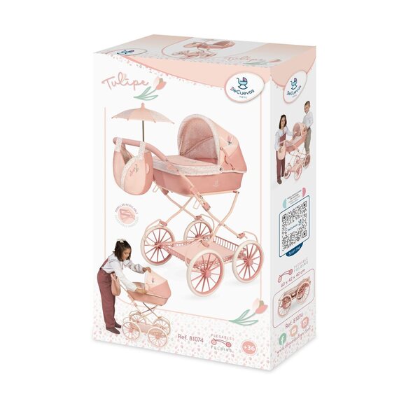 Diep opvouwbare kinderwagen voor DeCuevas Tulipe poppen met accessoires 2025