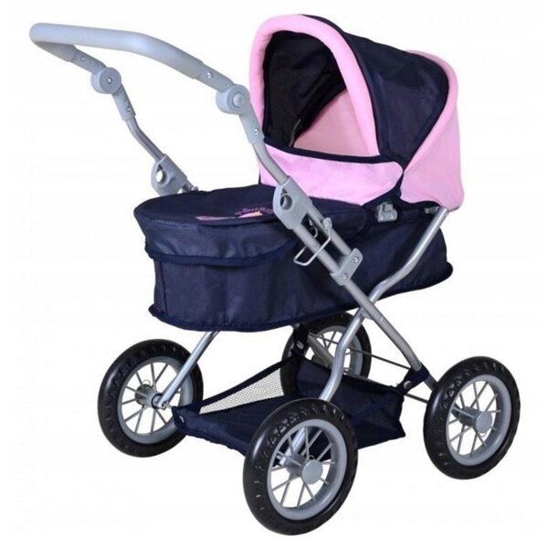 Knorr Toys Passeggino profondo per bambole First Princess Blue 63,5x42x70 cm