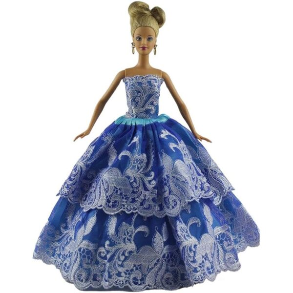 Spitzen-Prinzessinnenkleid für 29,2 cm große Puppen – 1/6 BJD, elegantes Kostüm