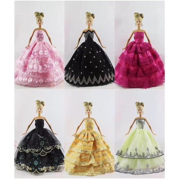 Spitzen-Prinzessinnenkleid für 29,2 cm große Puppen – 1/6 BJD, elegantes Kostüm