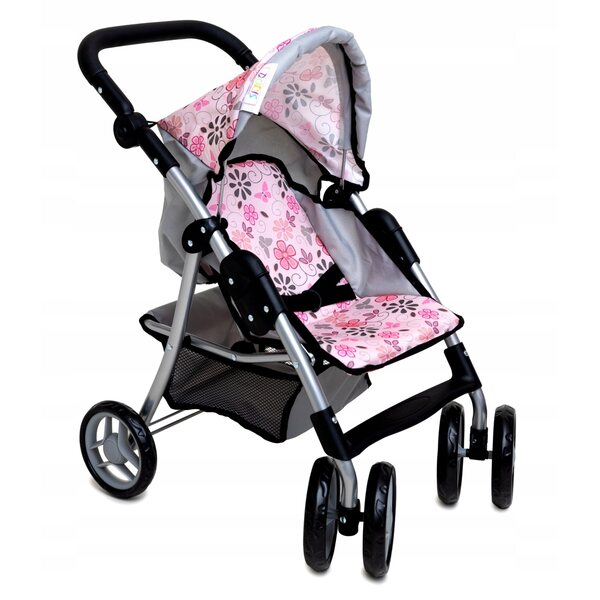 Großer, faltbarer Puppenwagen Doris mit verstellbarem Griff