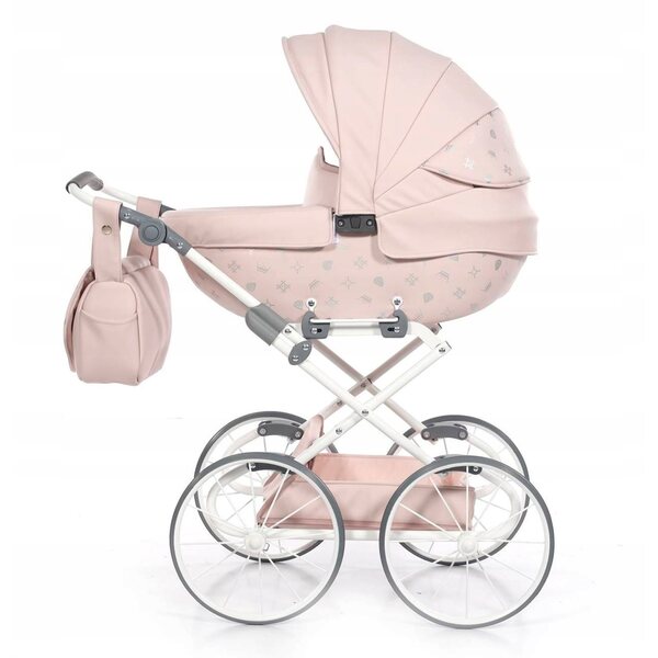 Passeggino per bambole TAKO Laret Imperial Mini Classic: ruote profonde, rosa e grandi