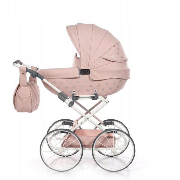 TAKO Laret Imperial Mini Classic poppenwagen: diep, roze, grote wielen