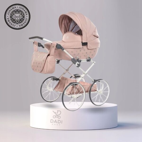 TAKO Laret Imperial Mini Classic poppenwagen: diep, roze, grote wielen