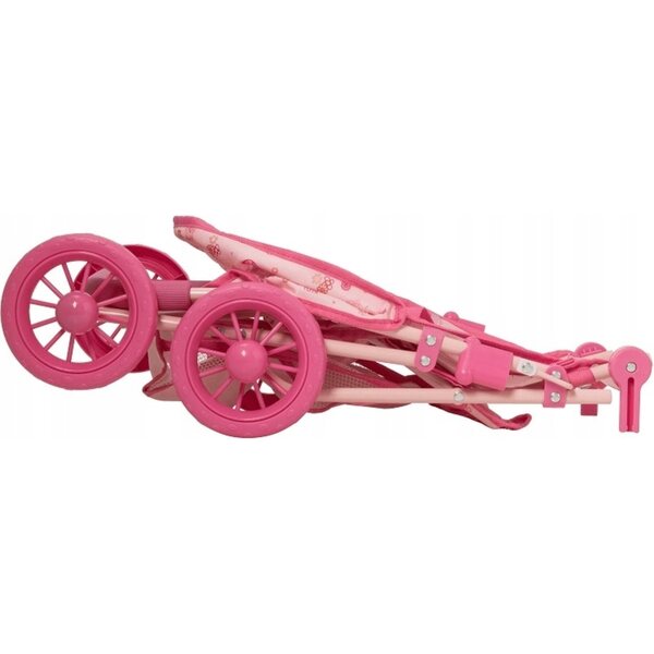 Passeggino Peppa Pig per Gemelline Rosa con Cappottina e Pieghevole