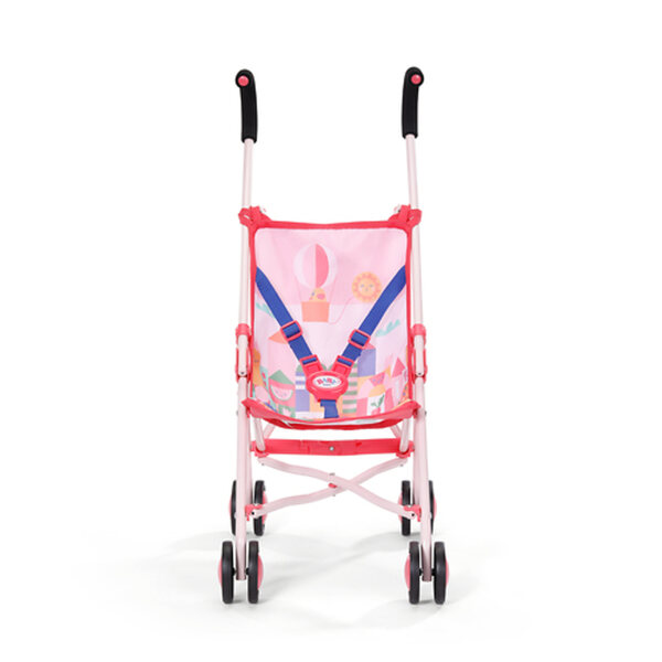 Rosa BABY born Puppenwagen mit Tasche und Sicherheitsgurten