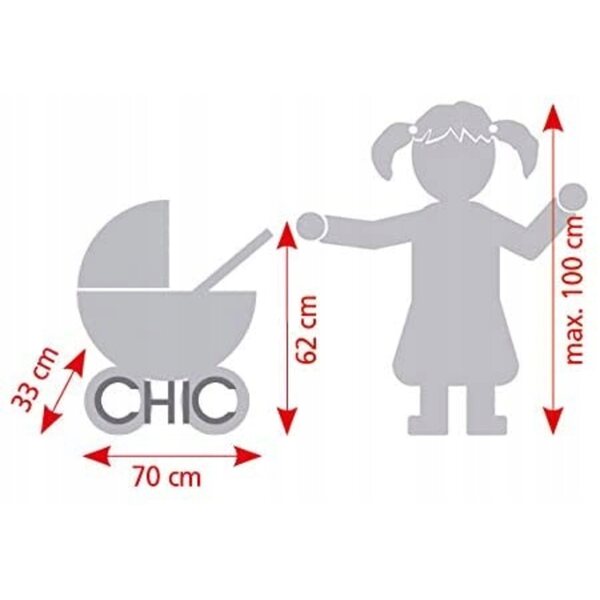Bayer Chic LOLA Puppenwagen – Vintage-Modell mit Metallstruktur