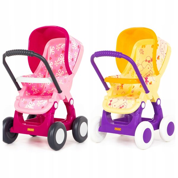 Polesie 4-Rad Puppenwagen, leicht und stabil für Kinder ab 1 Jahr