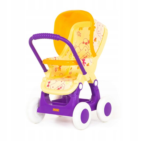 Polesie 4-Rad Puppenwagen, leicht und stabil für Kinder ab 1 Jahr