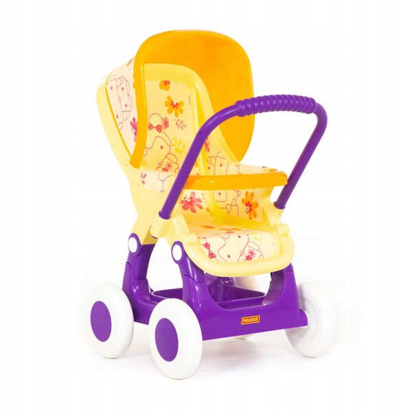 Polesie 4-Rad Puppenwagen, leicht und stabil für Kinder ab 1 Jahr