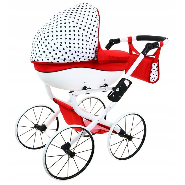 Deep Paradise Toddler MAJA Puppenwagen, ein solider polnischer Retro-Kinderwagen