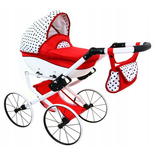 Deep Paradise Toddler MAJA Puppenwagen, ein solider polnischer Retro-Kinderwagen
