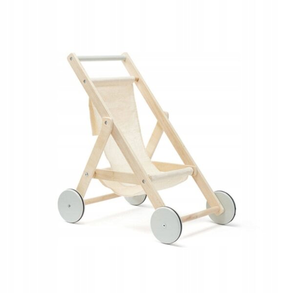 Kids Concept KID'S HUB Puppenwagen aus Holz und natürlicher Baumwolle