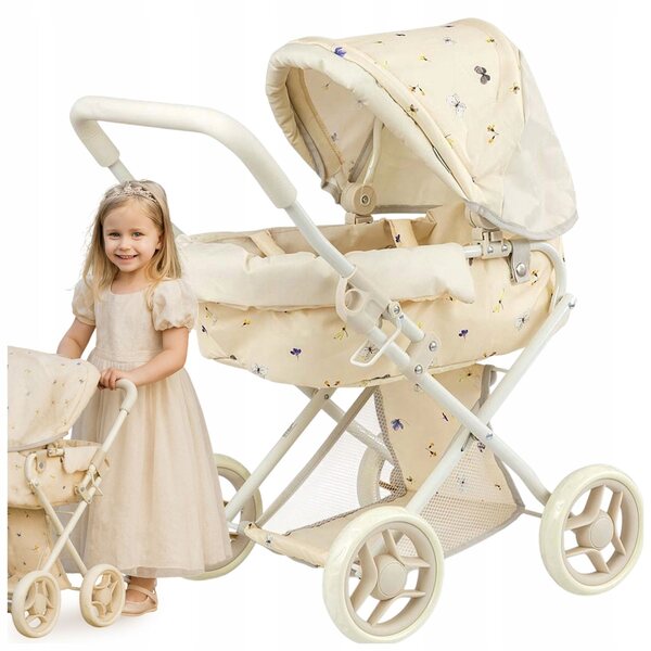 Tiefer Kinderwagen für Magical Nature Pastel Dolls, leicht und faltbar