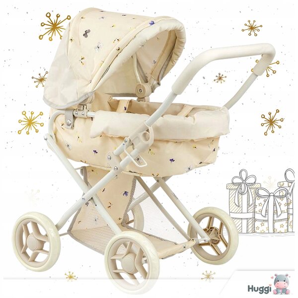 Tiefer Kinderwagen für Magical Nature Pastel Dolls, leicht und faltbar