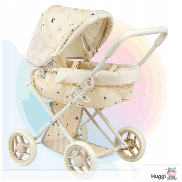 Tiefer Kinderwagen für Magical Nature Pastel Dolls, leicht und faltbar