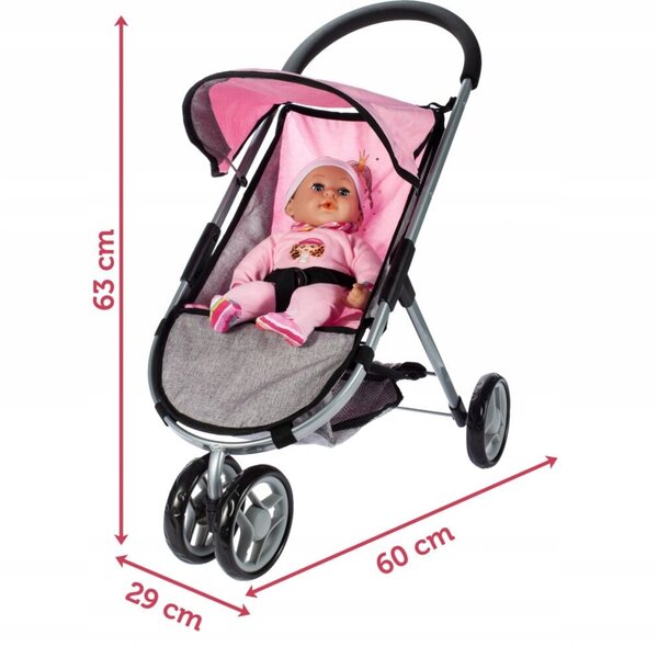 Leichter und faltbarer Puppenwagen mit Sicherheits- und Statorzubehör