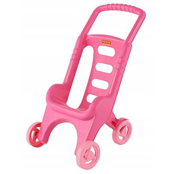 Lili Polesie Puppenwagen mit 4 Rädern, Spielzeug aus Kunststoff für Kinder ab 12 Monaten