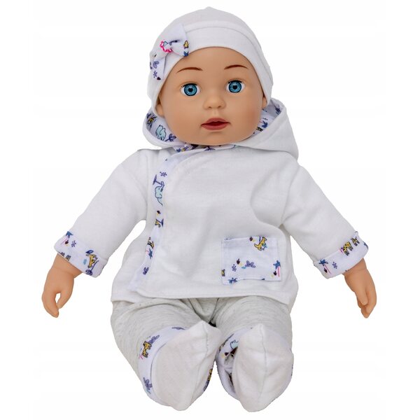 3-in-1-Puppenset mit Kinderwagen, Klangpuppe und Doris-Zubehörtasche