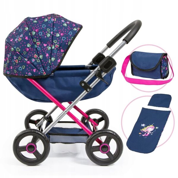 Bayer Design Deep Cozy Puppenwagen mit modernem Design und Zubehör