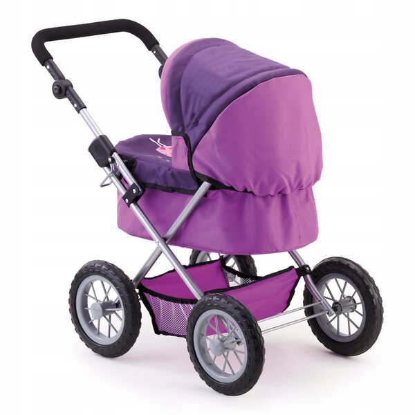 Bayer Design Lila verstellbarer tiefer Puppenwagen für Kinder