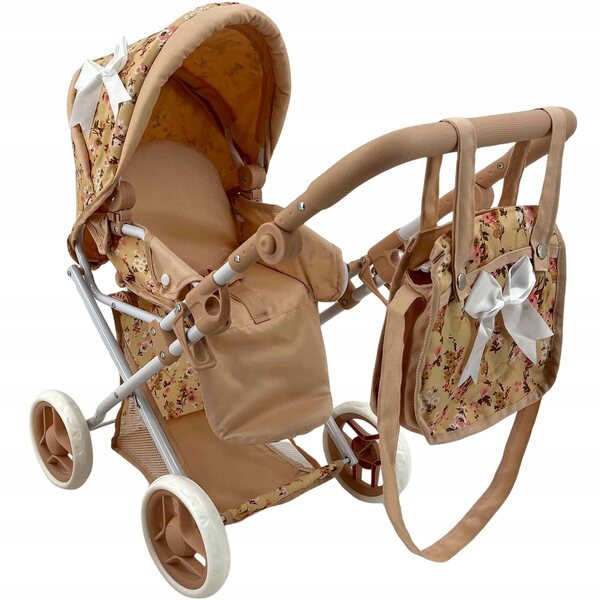 MarioToys 3-in-1-Multifunktions-Puppenwagen mit verstellbarer Tasche