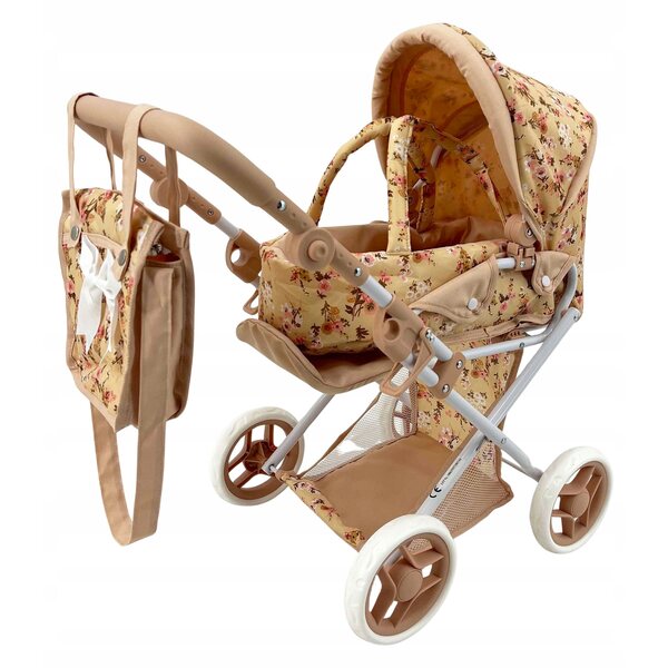 MarioToys 3-in-1-Multifunktions-Puppenwagen mit verstellbarer Tasche