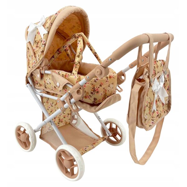 MarioToys 3-in-1-Multifunktions-Puppenwagen mit verstellbarer Tasche