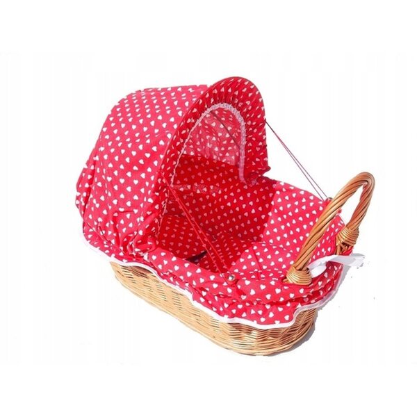 2-in-1-Holzkinderwagen für Puppen mit umweltfreundlicher Bettwäsche und Kinderbett