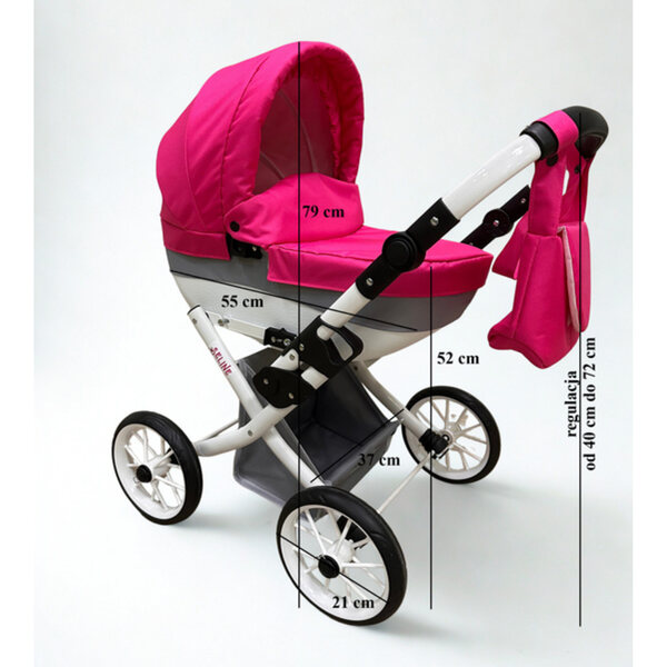 Passeggino per Bambole Seline Classic 2026 Pieghevole con Accessori e Set Loom Band Omaggio