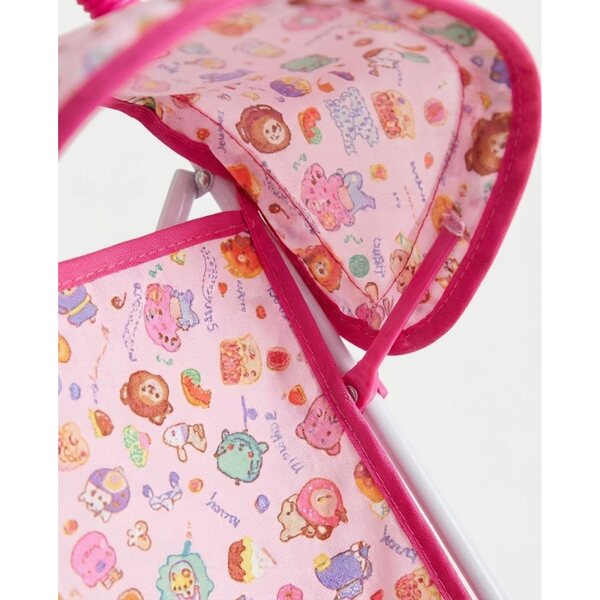 Opvouwbare poppenwagen 44 cm, lichtgewicht en geschikt vanaf 3 jaar