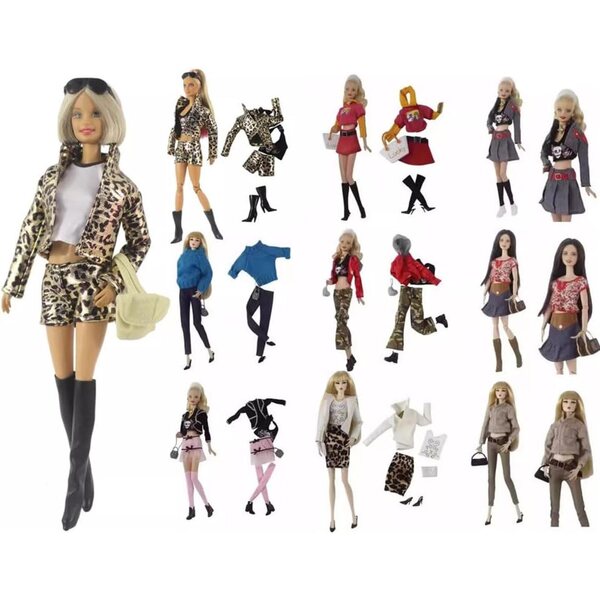 Kleidung für amerikanische Puppe 30 cm | SD BJD 1/6 Odulu Freizeitkleidungsset