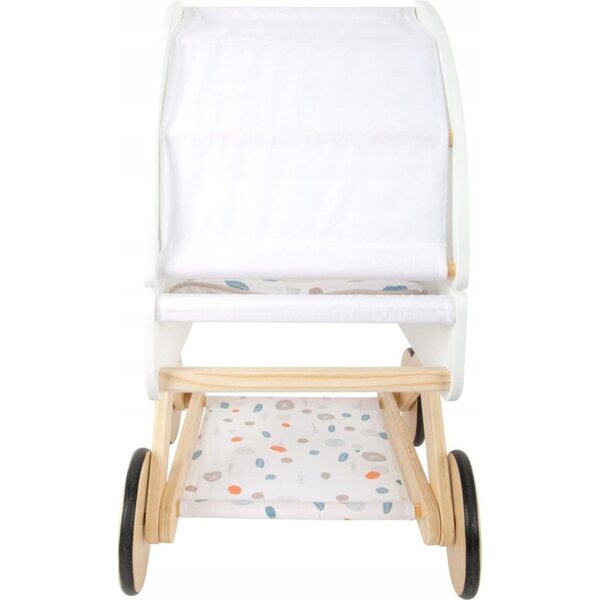 Puppenwagen aus Holz mit Bezug Small Foot 3+, Maße 48x35x56 cm