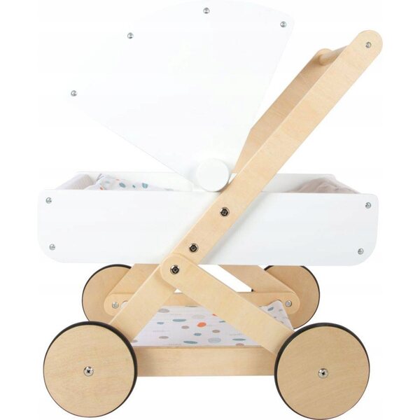 Puppenwagen aus Holz mit Bezug Small Foot 3+, Maße 48x35x56 cm