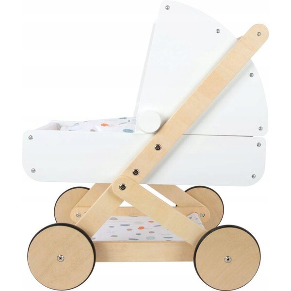 Puppenwagen aus Holz mit Bezug Small Foot 3+, Maße 48x35x56 cm
