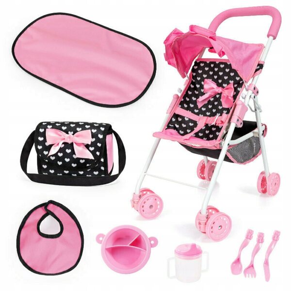 Bayer Design Buggy Puppenwagen-Set aus Kunststoff und Stoff – ab 2 Jahren