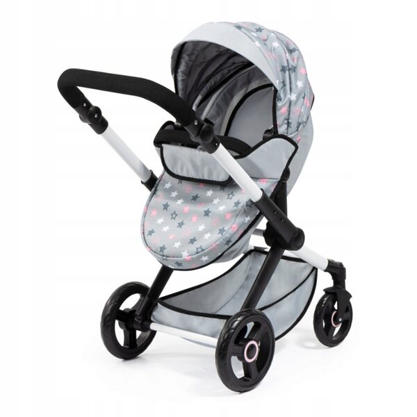 Bayer Design XEO 2in1 Puppenwagen grau mit Zubehör - Kinderset